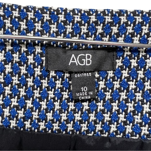 AGB Wool Blend Houndstooth Jacket - Size: 10 - Picture 2 of 6
